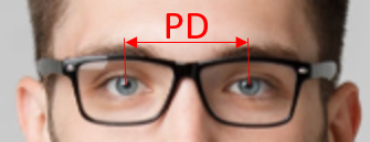 PD - vzdialenosť očí
